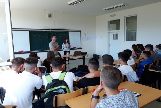 Question time with the pupils